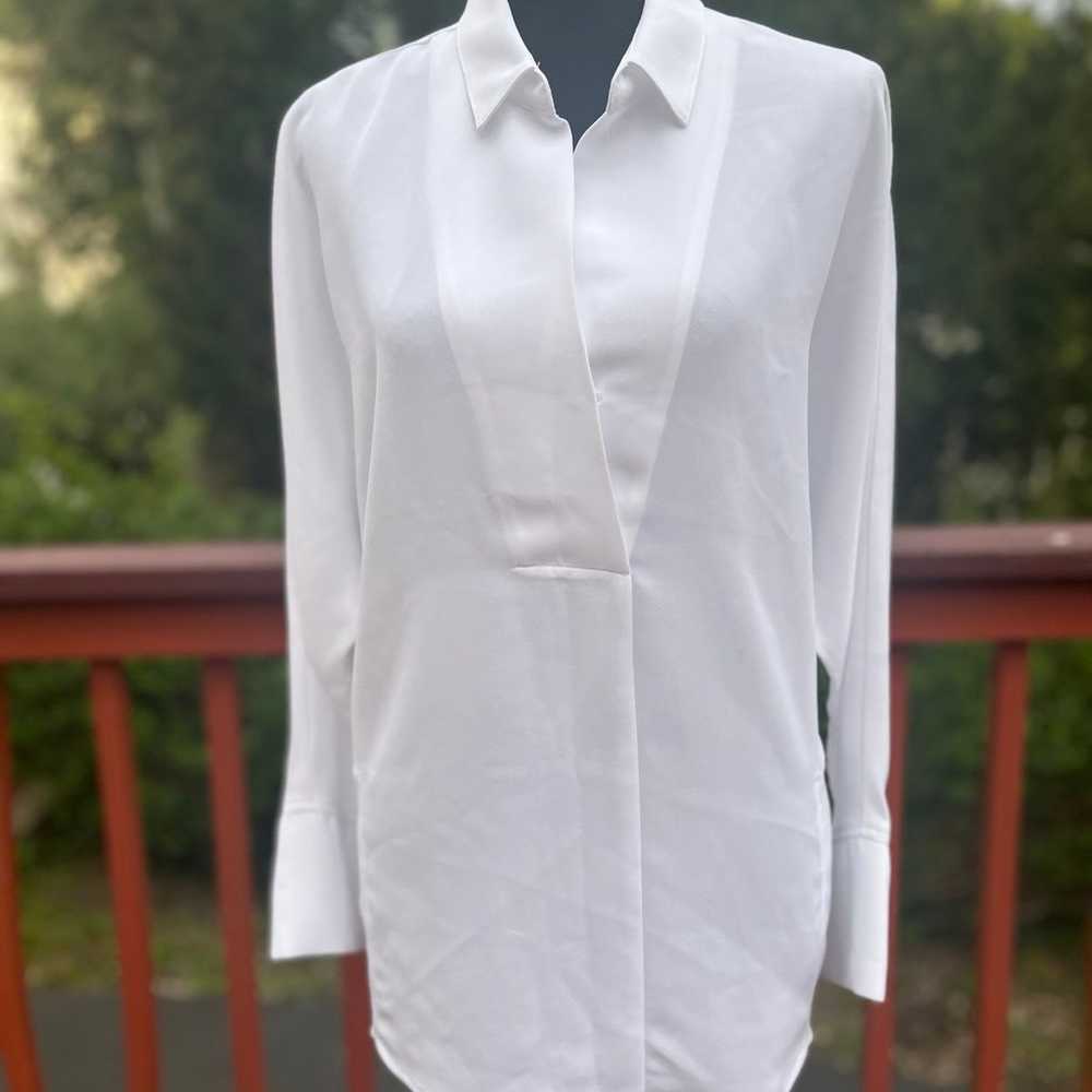NIC + ZOE FLOWING EASY BLOUSE IN PAPER WHITE SIZE… - image 4
