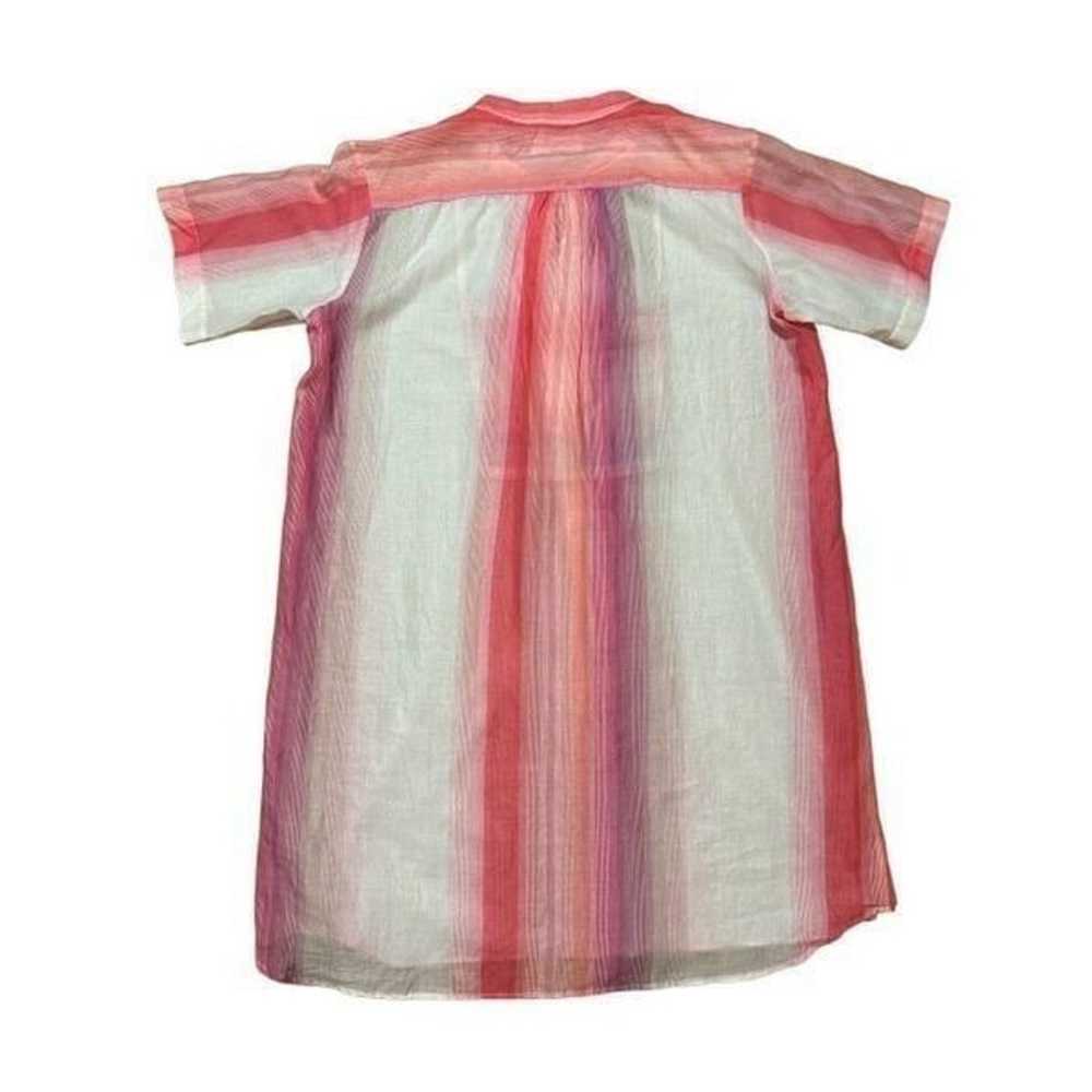 Lemlem pink striped tunic swim cover sz large - image 2