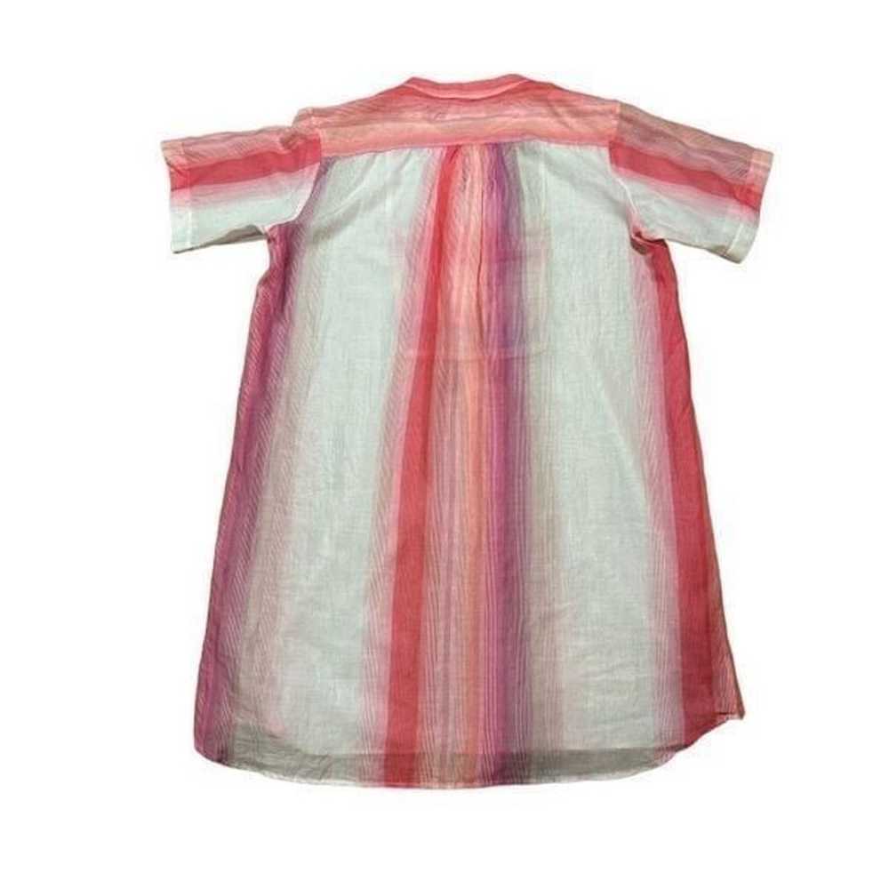 Lemlem pink striped tunic swim cover sz large - image 7