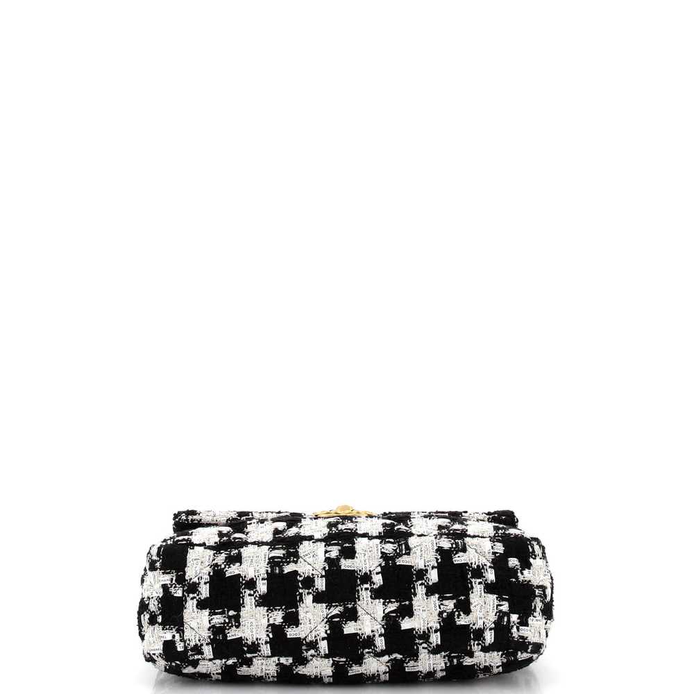 Chanel 19 Flap Bag Quilted Houndstooth Tweed and … - image 5