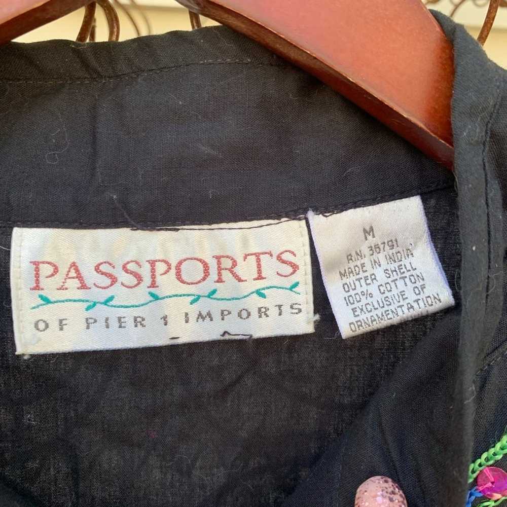Vintage Passports of Pier 1 Imports Animal Vest - image 2