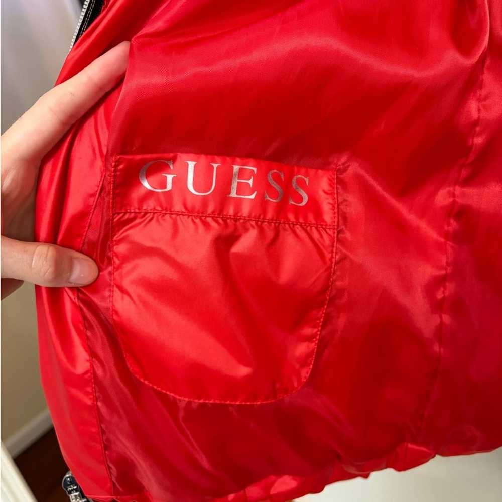 Guess Bright Red Down-Filled Puffer Coat - Size M - image 6