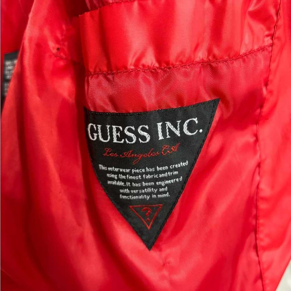 Guess Bright Red Down-Filled Puffer Coat - Size M - image 7