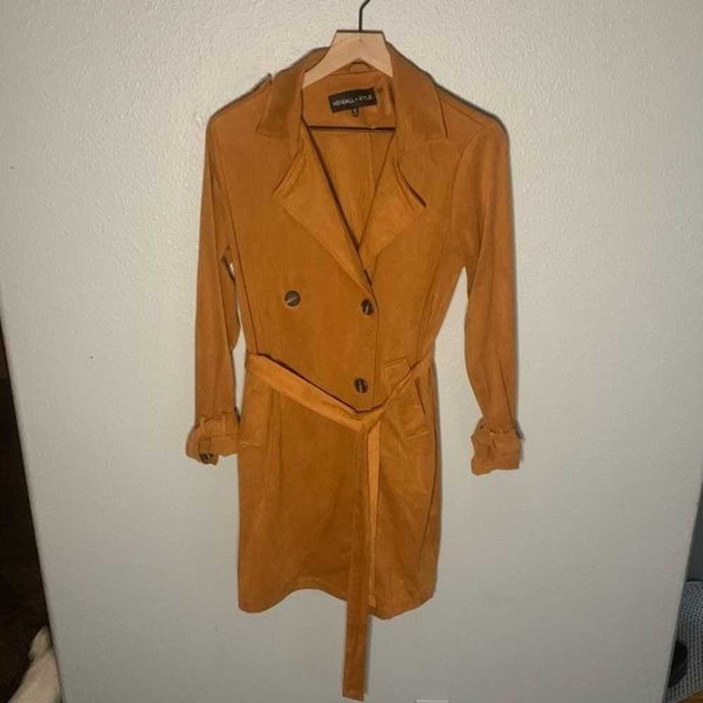 Kendall and Kylie Faux Suede Trench Coat - image 1