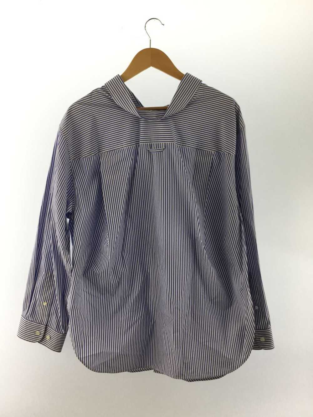 Balenciaga Long Sleeve Shirt 34 Cotton Blu Stripe… - image 2