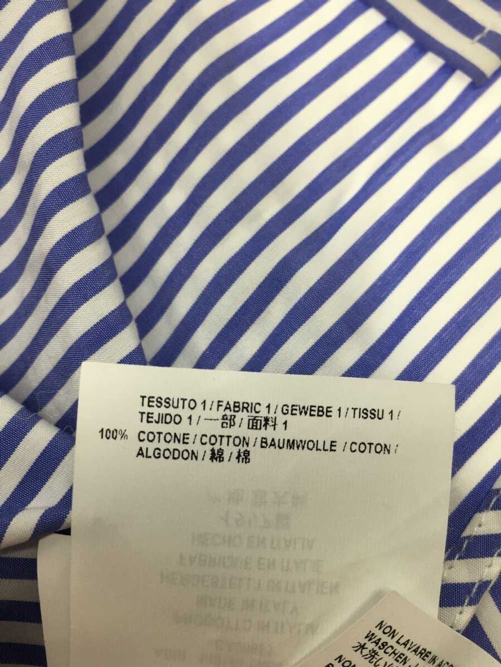Balenciaga Long Sleeve Shirt 34 Cotton Blu Stripe… - image 5