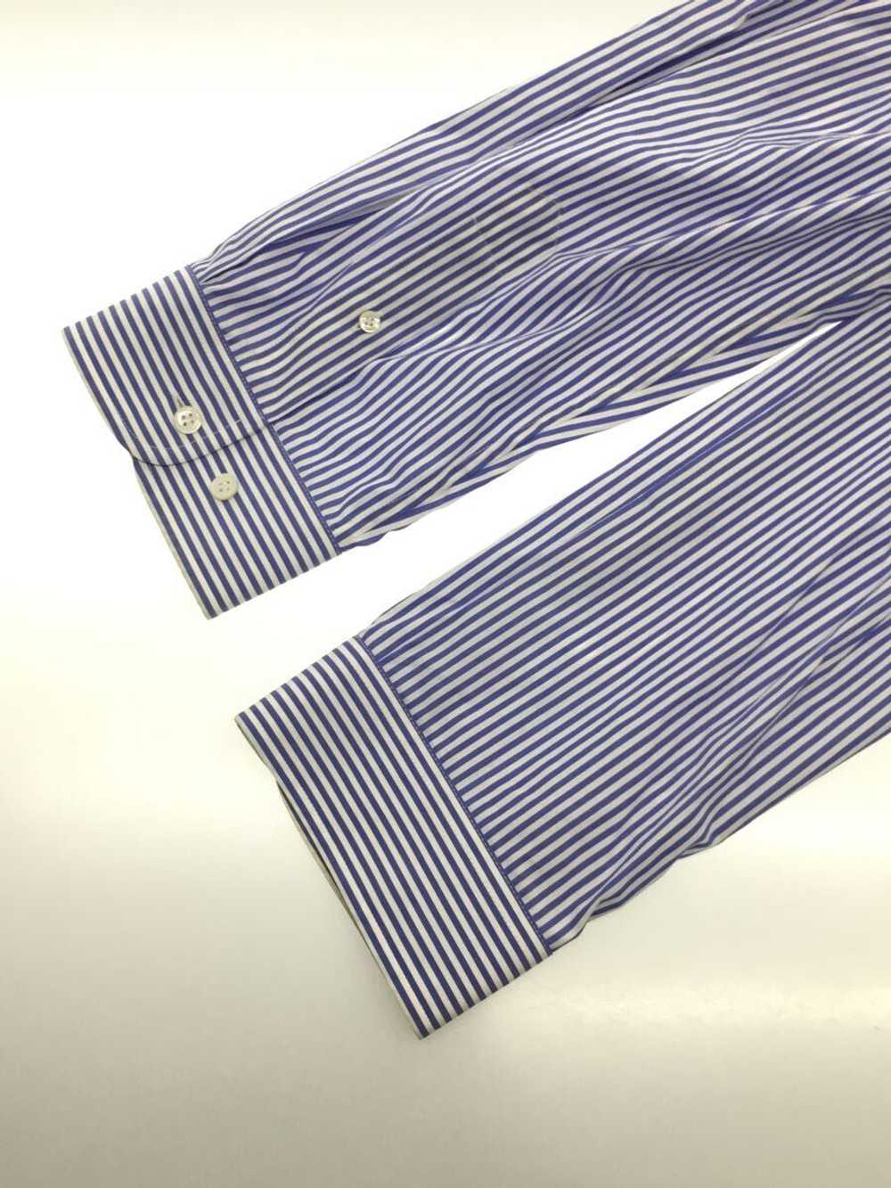 Balenciaga Long Sleeve Shirt 34 Cotton Blu Stripe… - image 6