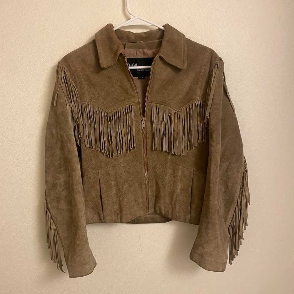 Wilsons suede and leather Jacket size 12 - image 1