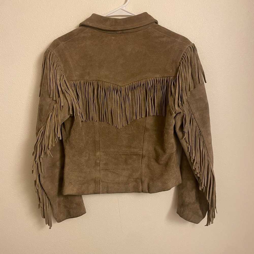 Wilsons suede and leather Jacket size 12 - image 2