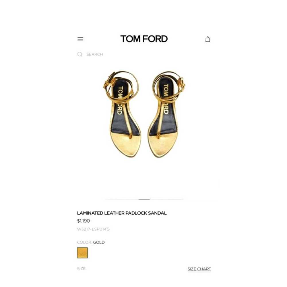 Tom Ford Padlock leather sandal - image 5