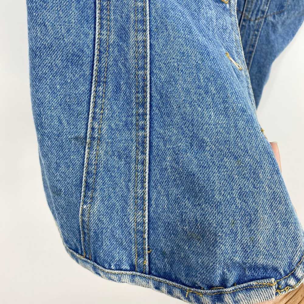 VTG Leslie Hamel Jeans Vest Custom Love Heart Ang… - image 3