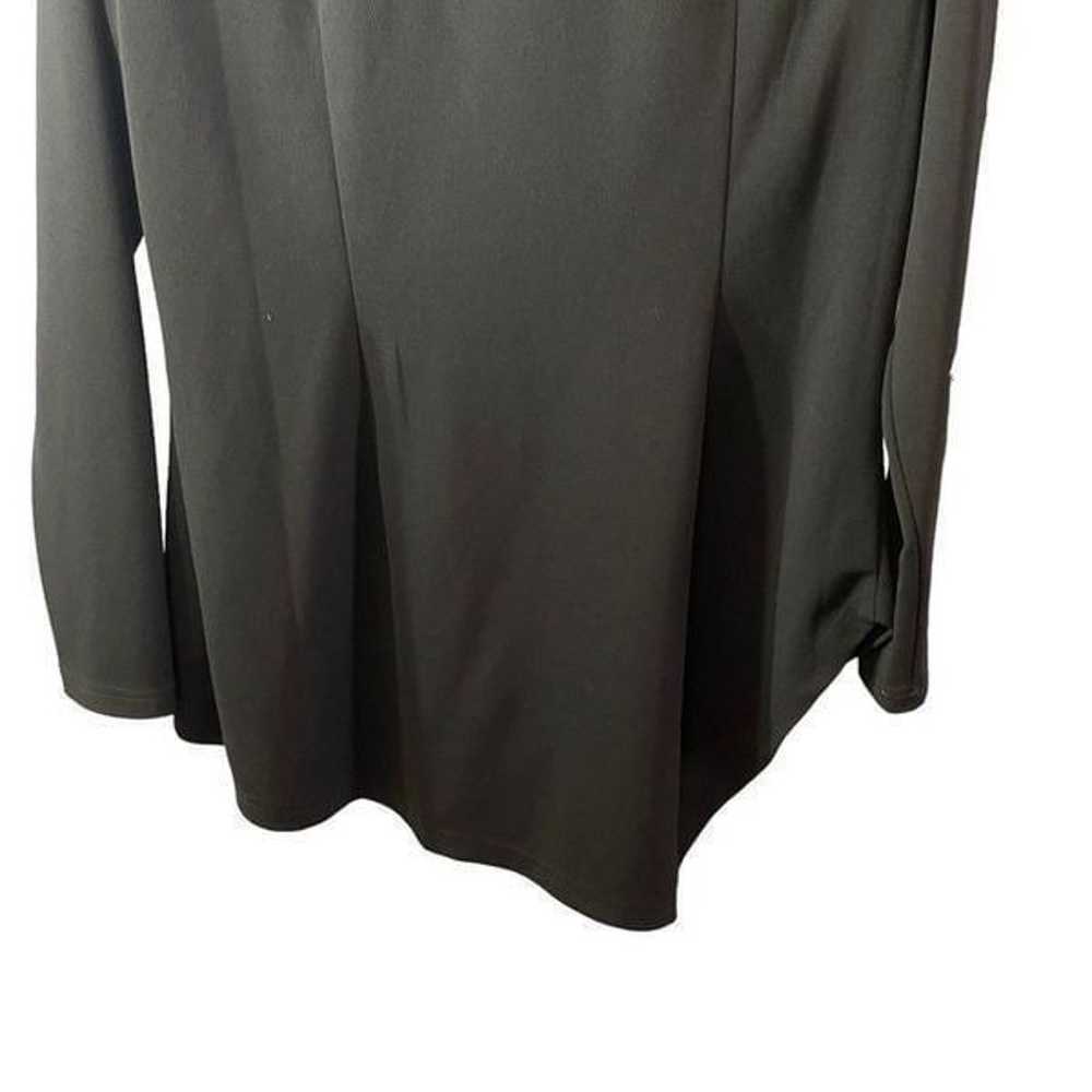 Samuel Dong Black Asymmetrical Ruffle Jacket Size… - image 10