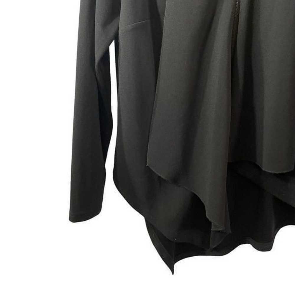 Samuel Dong Black Asymmetrical Ruffle Jacket Size… - image 5