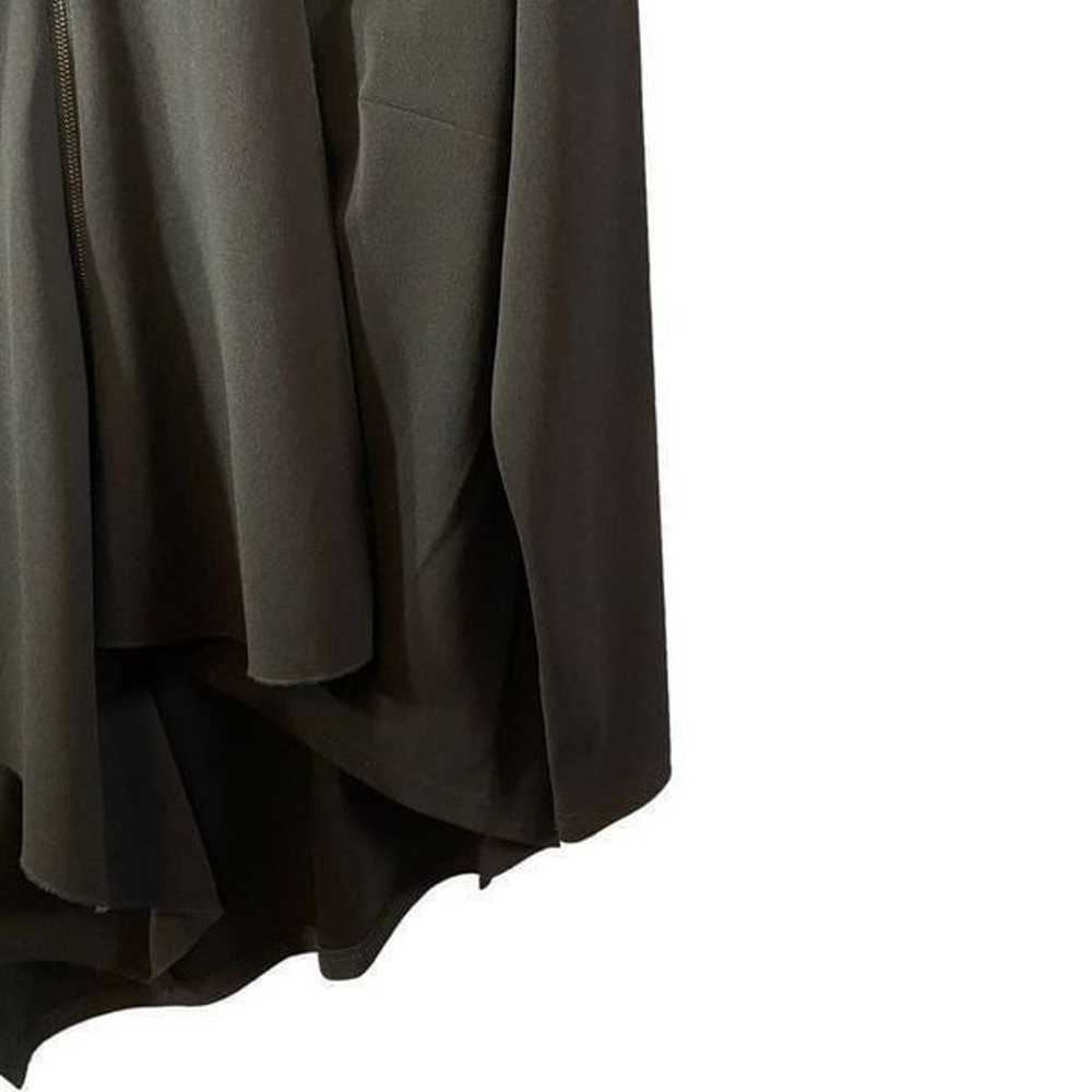 Samuel Dong Black Asymmetrical Ruffle Jacket Size… - image 6