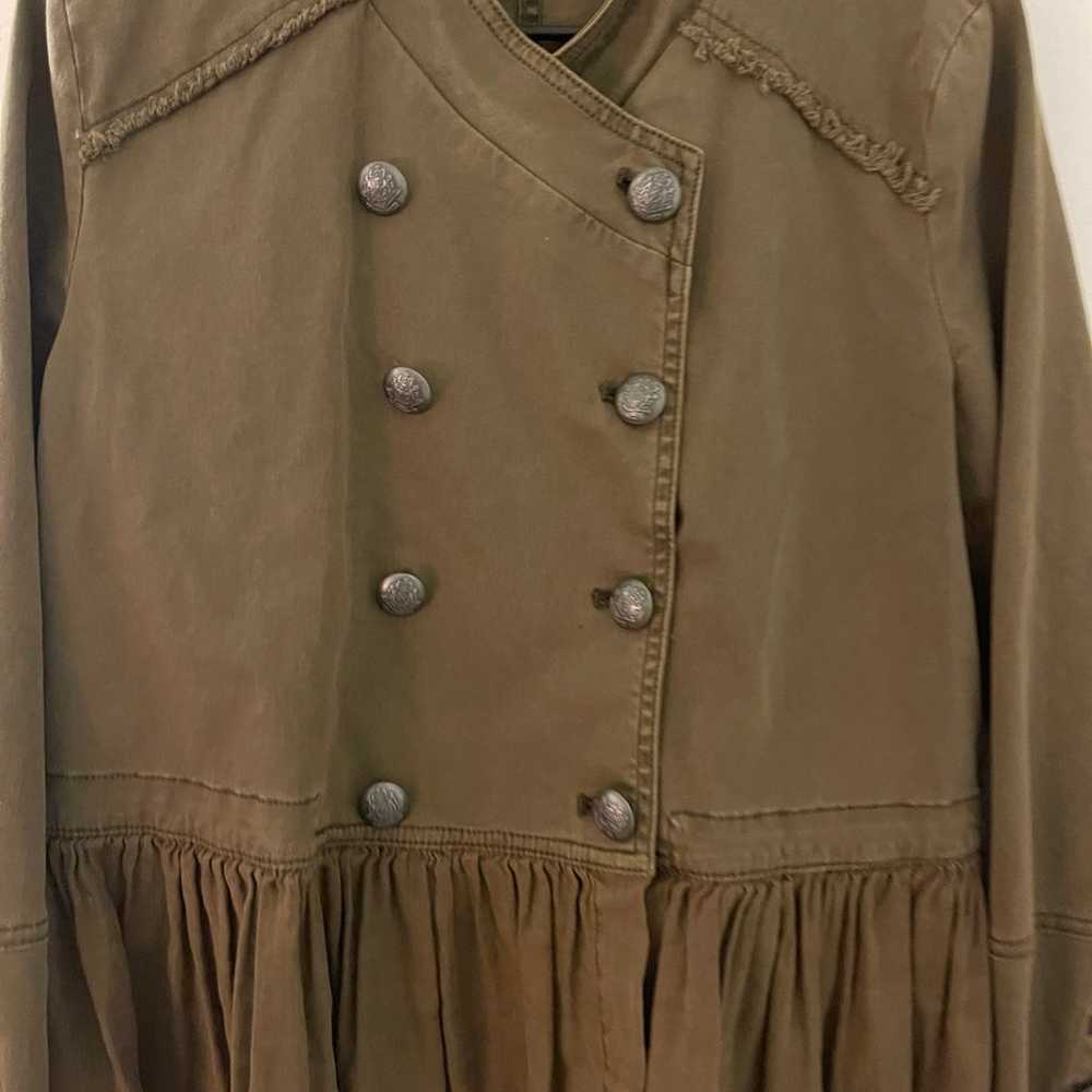 adorable Free People army green color jacket doub… - image 3