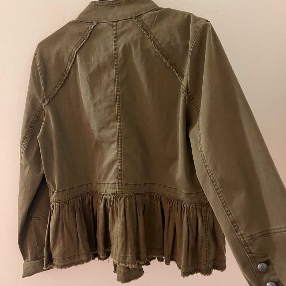 adorable Free People army green color jacket doub… - image 6