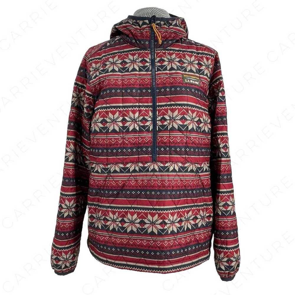 L.L. Bean Katahdin Jacket Insulated Pullover Red … - image 2