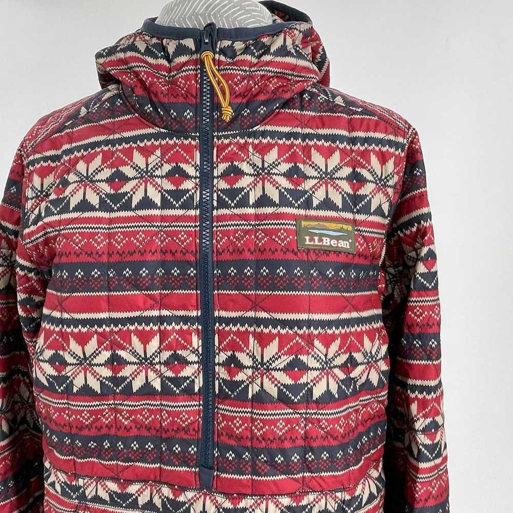 L.L. Bean Katahdin Jacket Insulated Pullover Red … - image 3