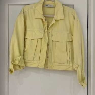 Yellow denim jacket - image 1