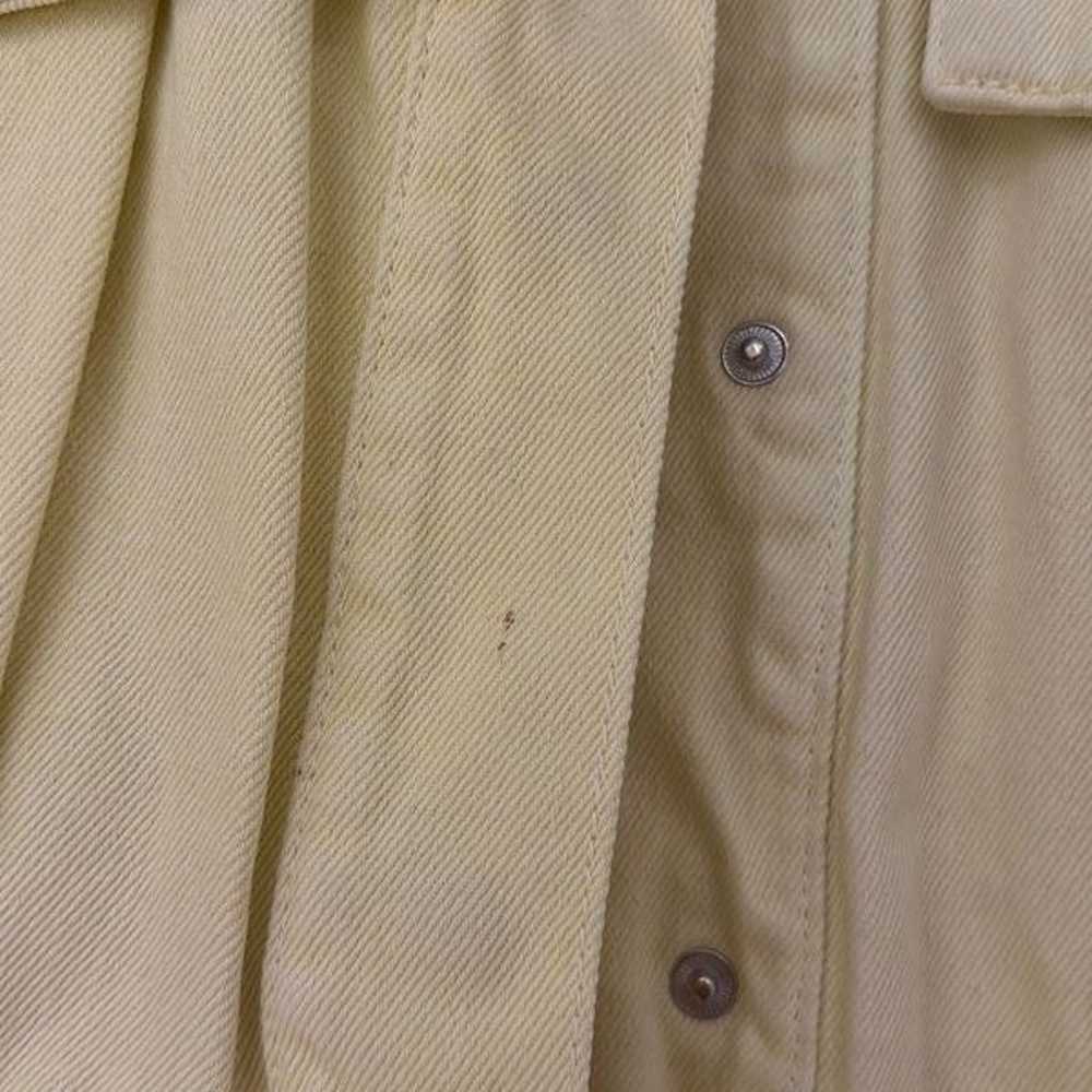 Yellow denim jacket - image 2