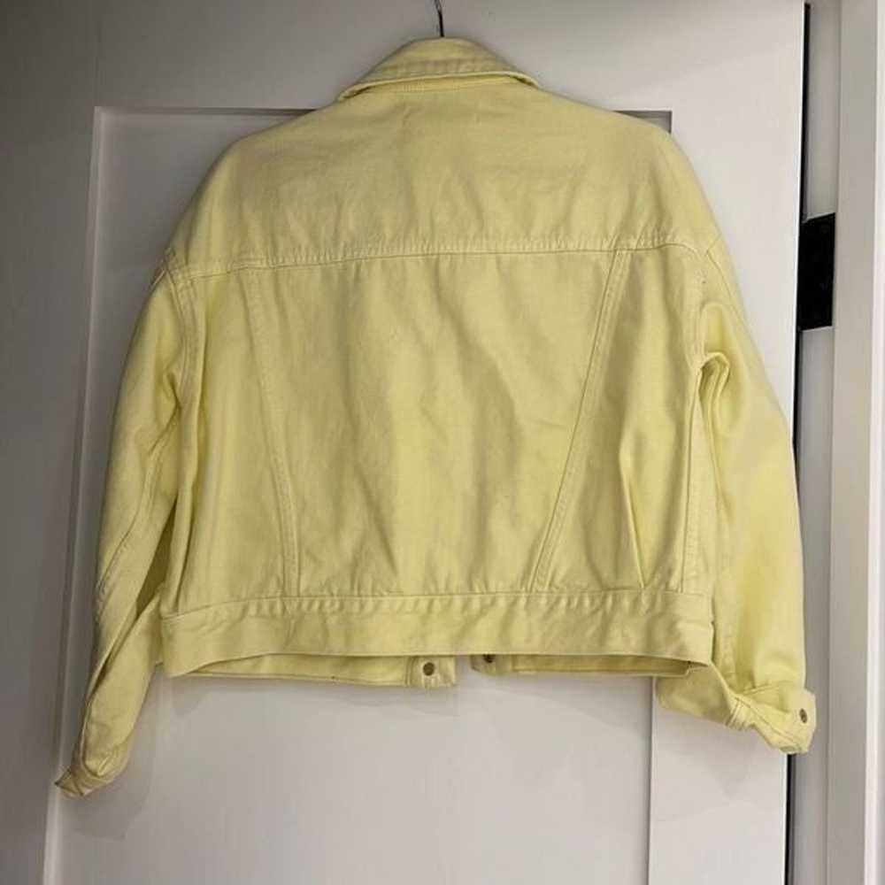 Yellow denim jacket - image 4