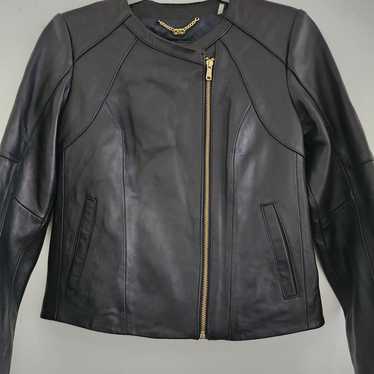 Cole Haan Leather Jacket, Black color, Size XS/TP - image 1