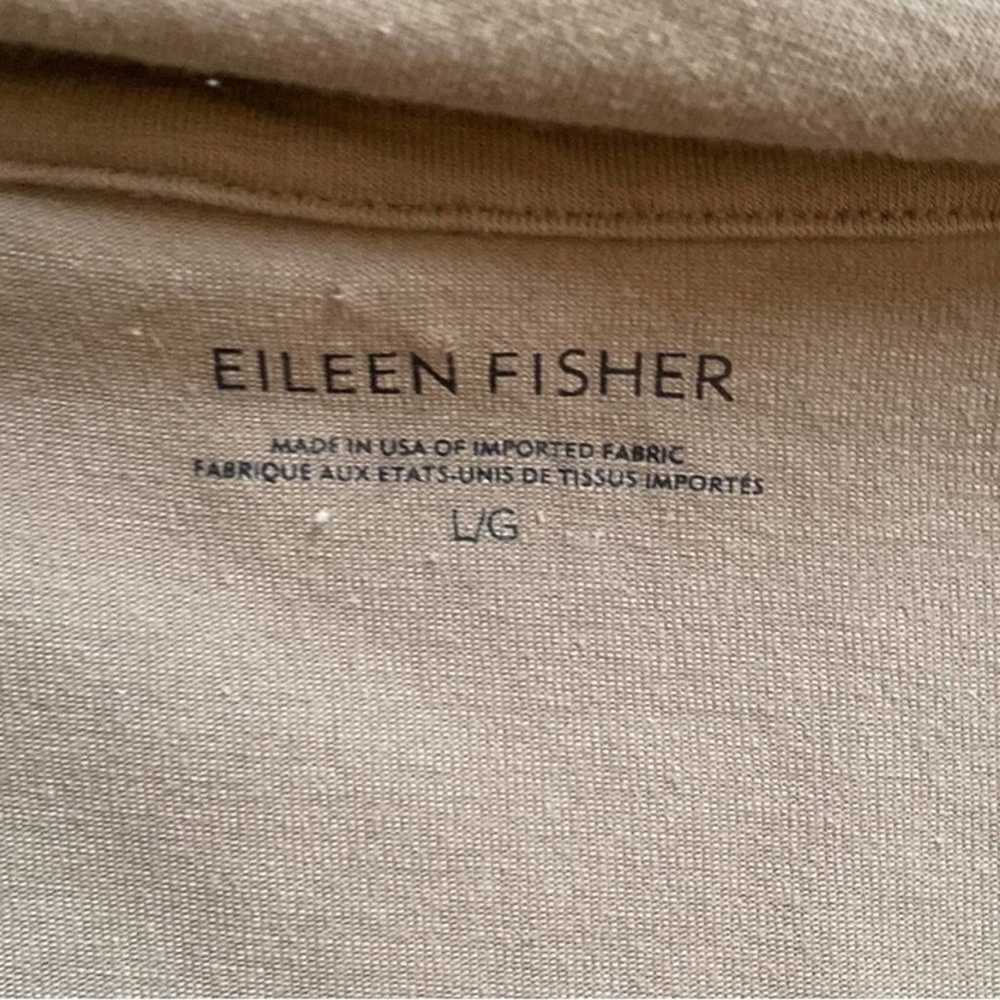 Eileen Fisher Tan Athleisure Jacket Size XL Organ… - image 4