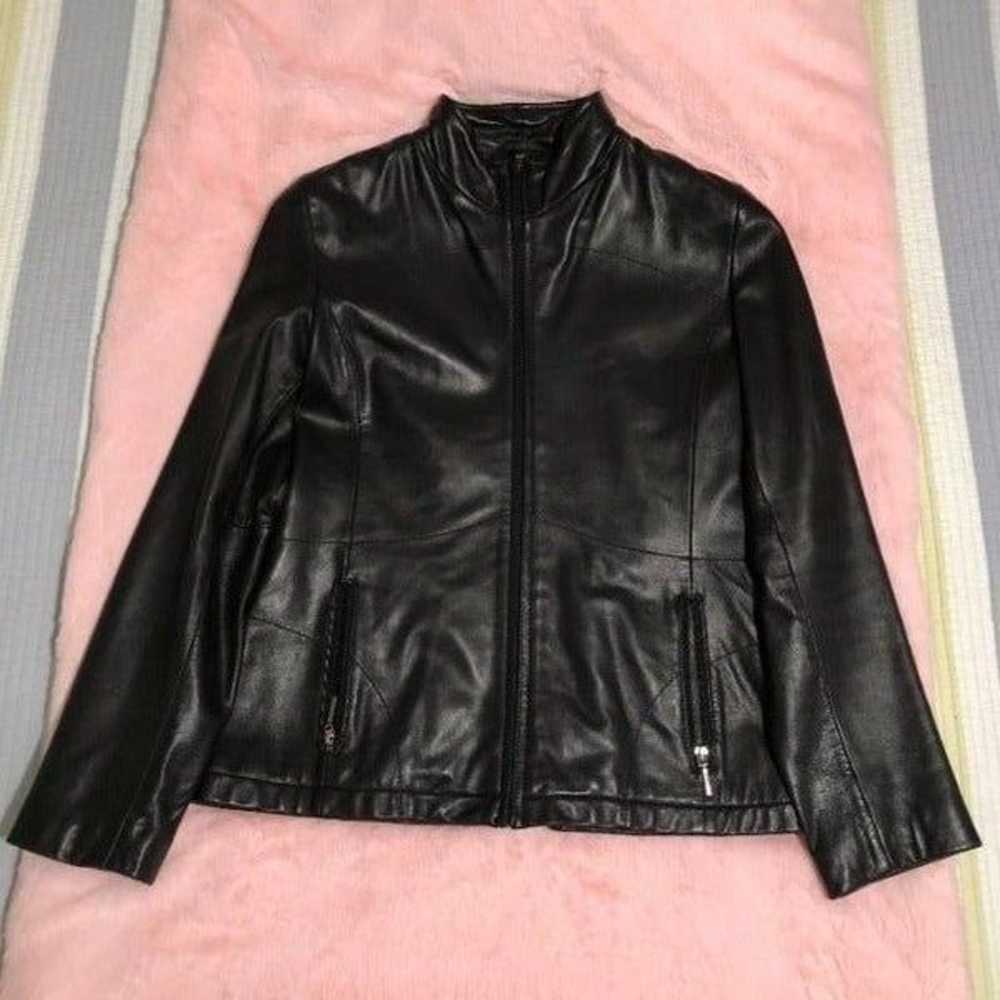 Kenneth Cole Black Leather Jacket - image 1