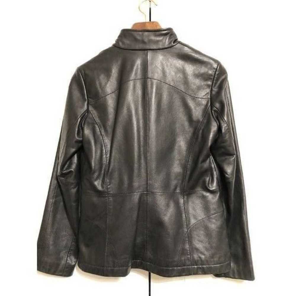 Kenneth Cole Black Leather Jacket - image 5