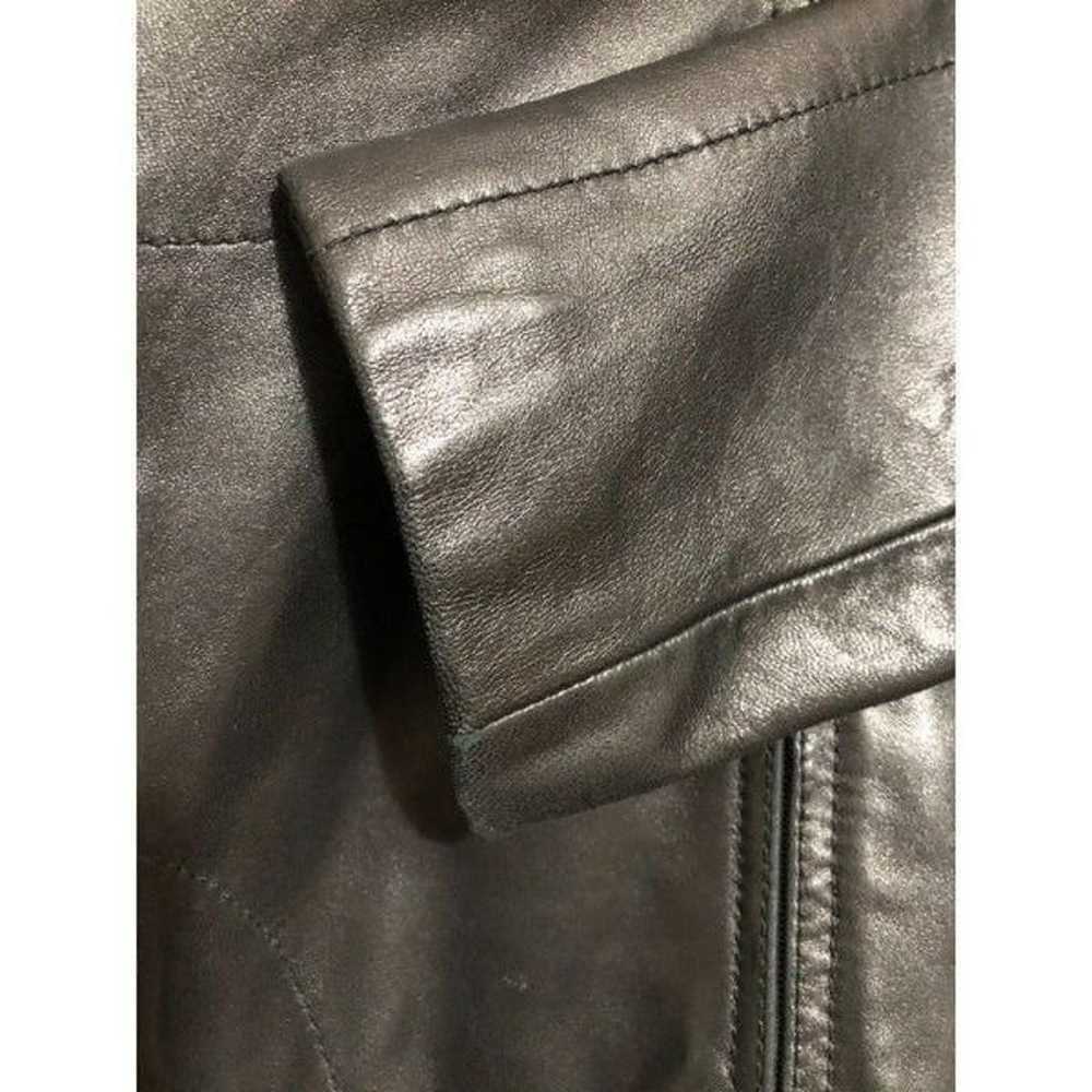 Kenneth Cole Black Leather Jacket - image 6