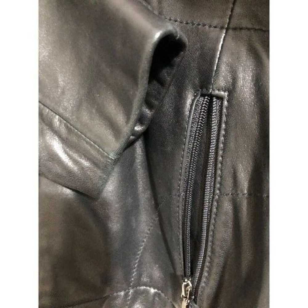 Kenneth Cole Black Leather Jacket - image 7