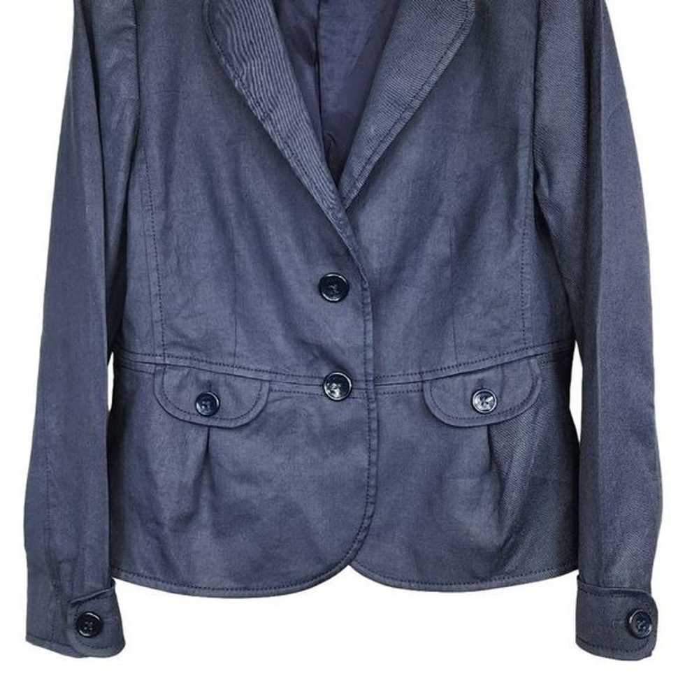 Escada Sport Women's Dark Blue Blazer Size 46/14 - image 3