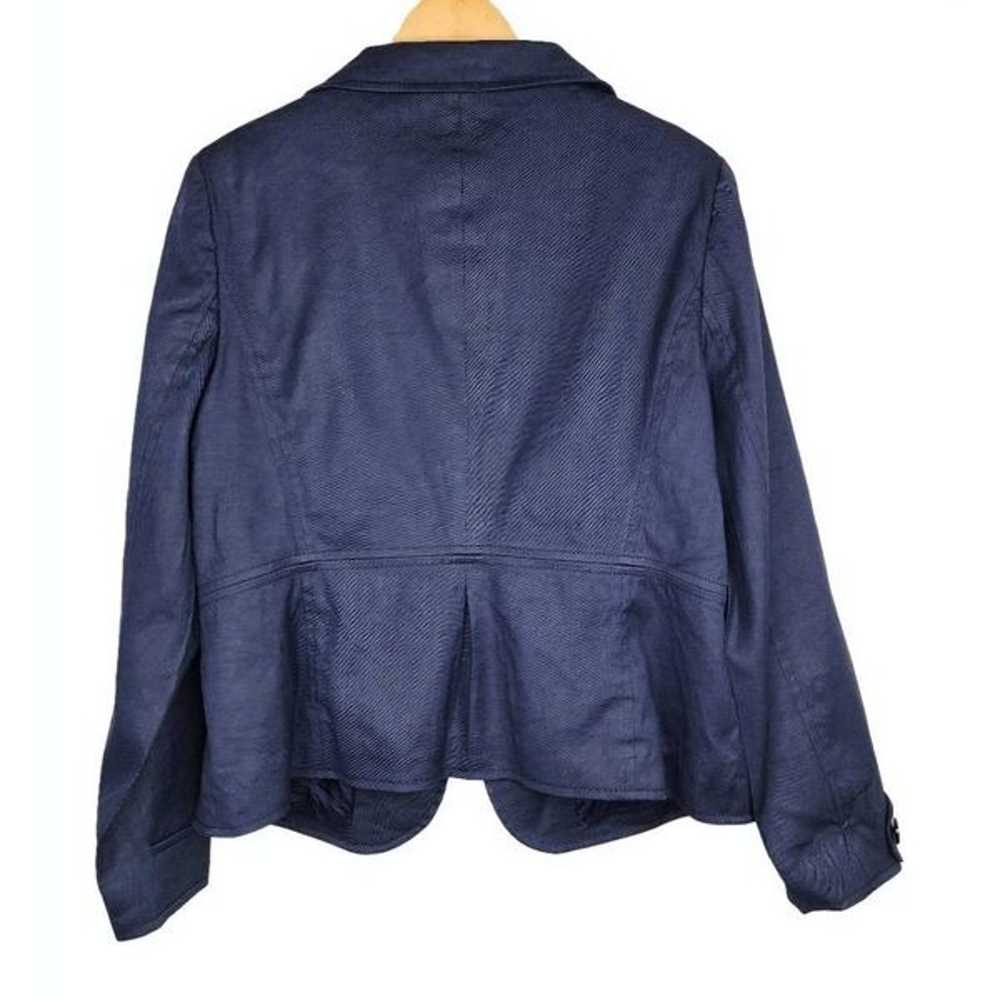 Escada Sport Women's Dark Blue Blazer Size 46/14 - image 5