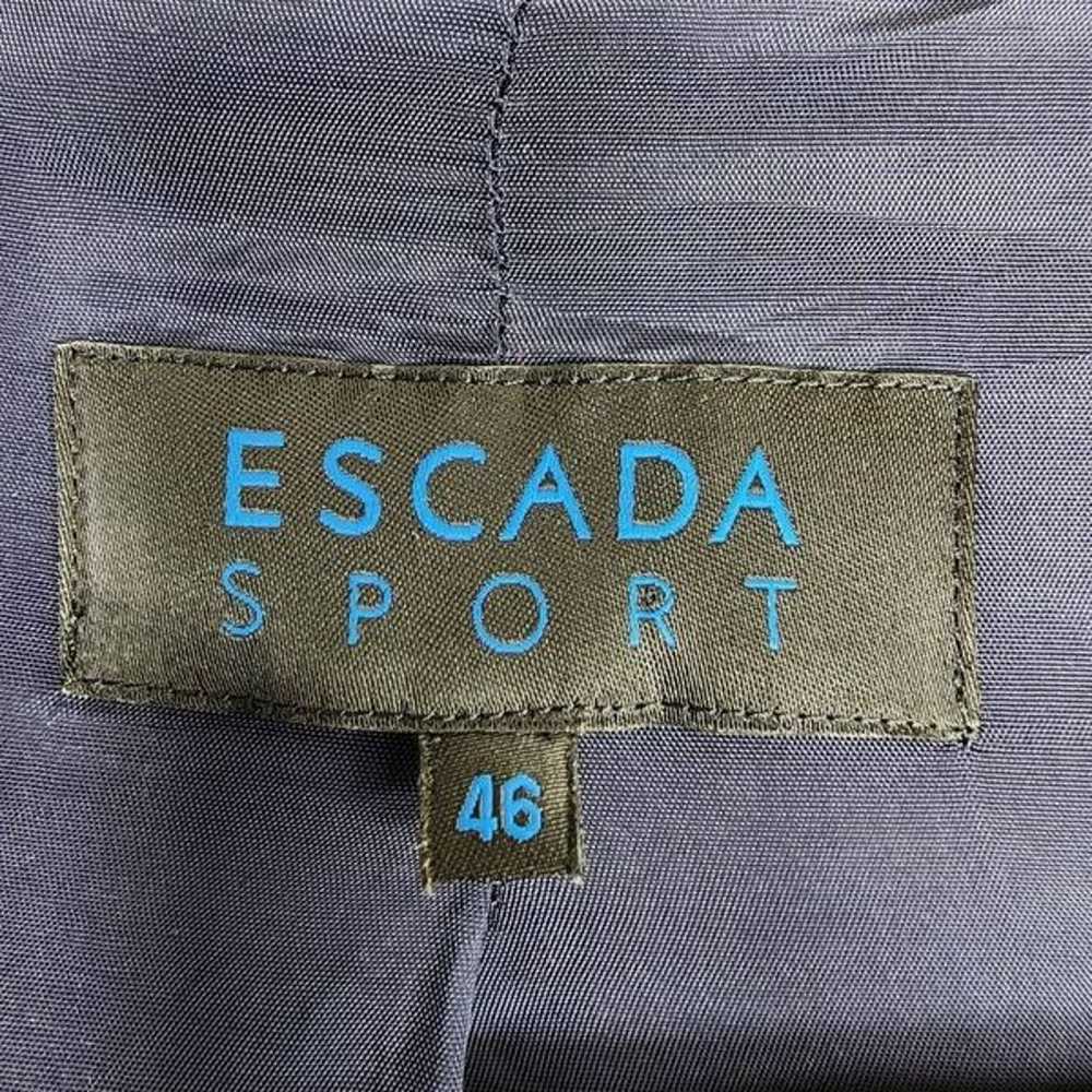 Escada Sport Women's Dark Blue Blazer Size 46/14 - image 8