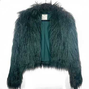 Forest Green Faux Fur Jacket