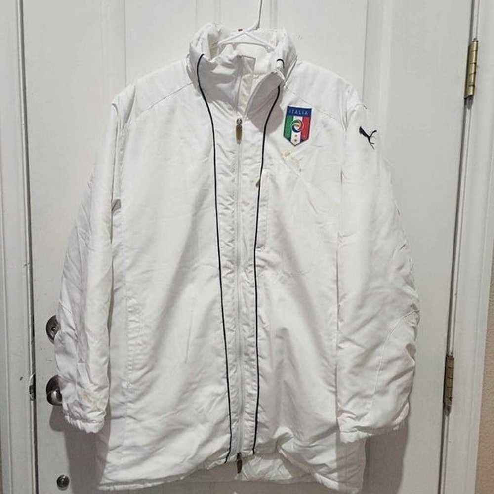 Puma Puffer Jacket Mens Size M White Italy Italia… - image 12