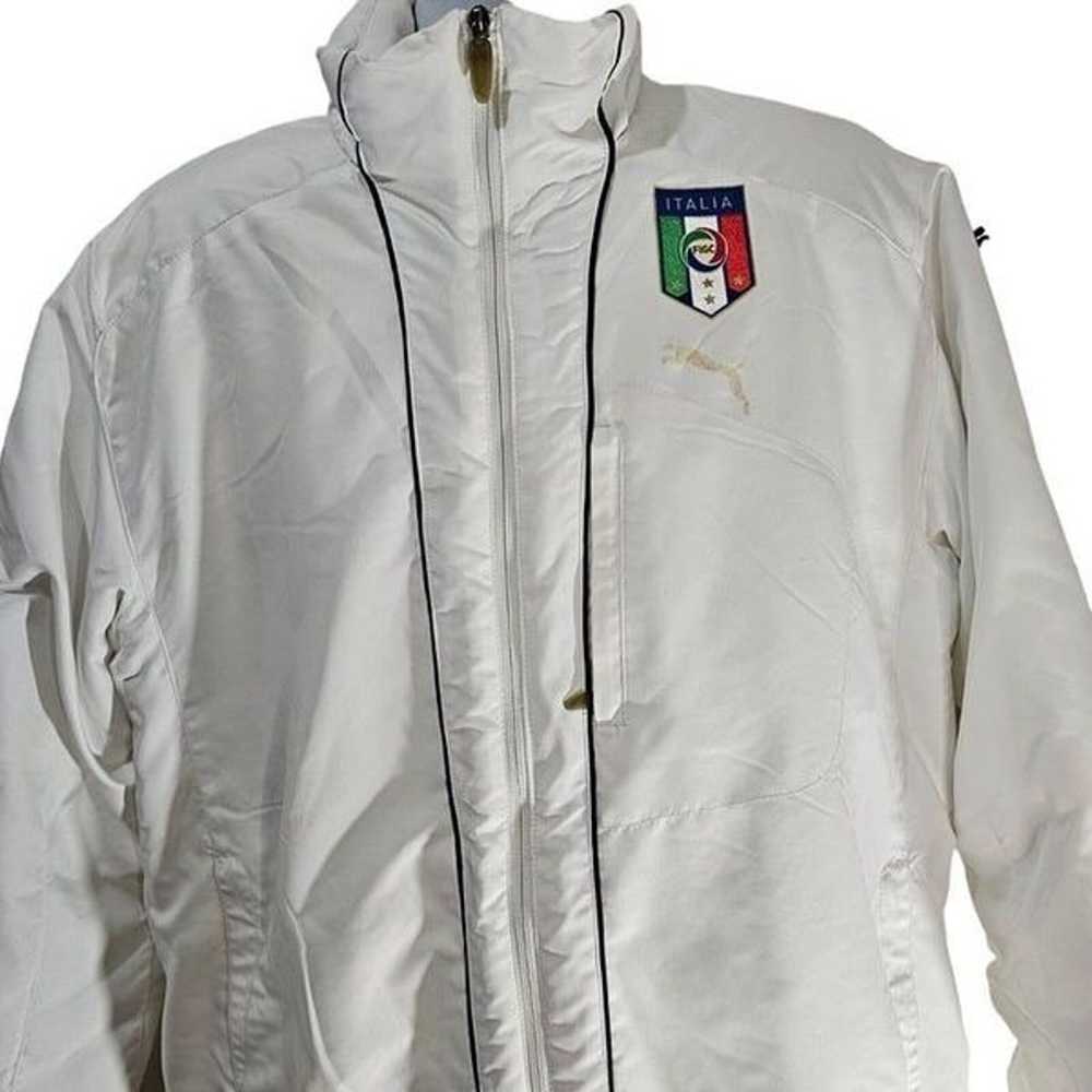 Puma Puffer Jacket Mens Size M White Italy Italia… - image 2