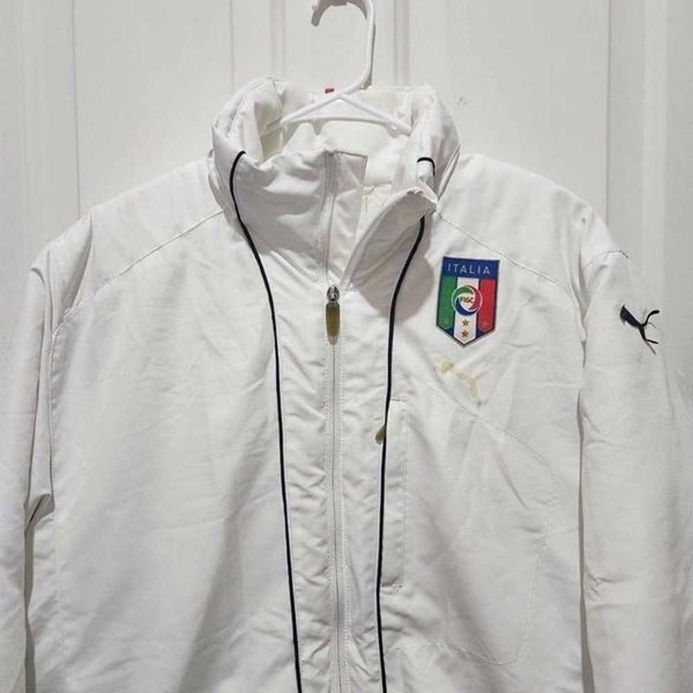Puma Puffer Jacket Mens Size M White Italy Italia… - image 7