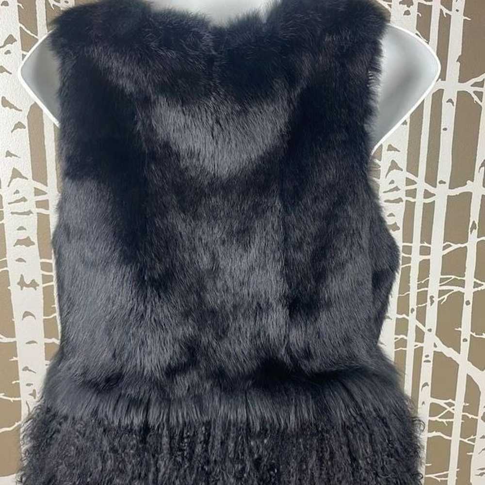 Stunning Rabbit Fur Vest with Mongolian Lamb Fur … - image 12