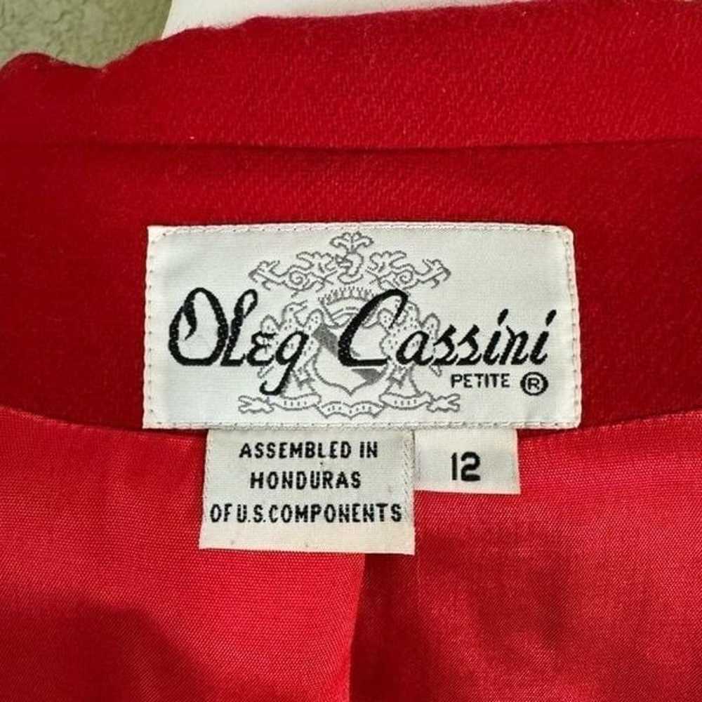 Vintage Oleg Cassini Women’s 12 Petite 100% Wool … - image 6