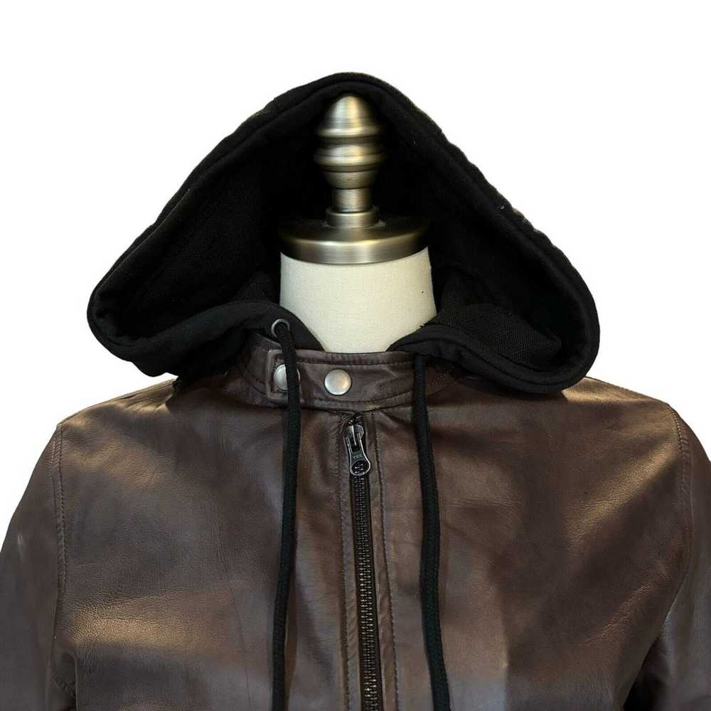 JACKETT JKT NYC Women's S Brown Leather Jacket Zi… - image 2