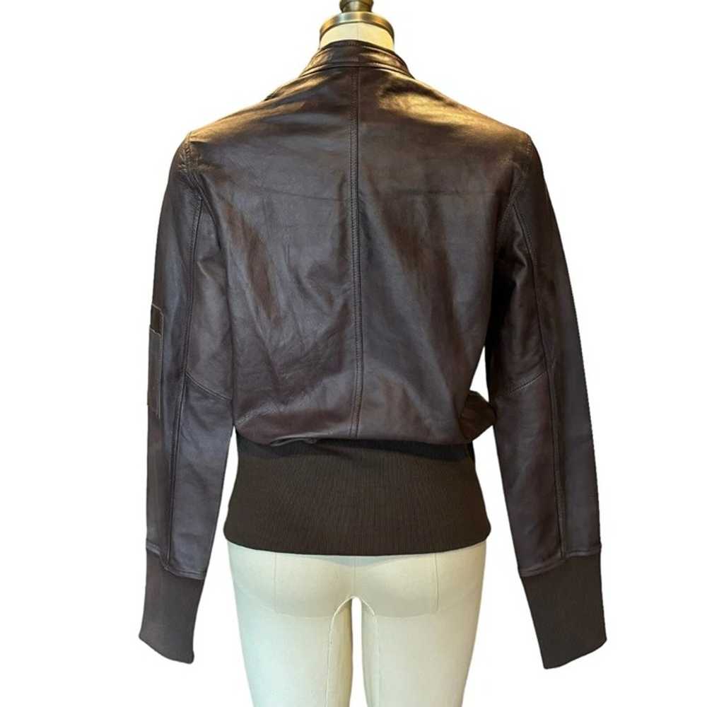 JACKETT JKT NYC Women's S Brown Leather Jacket Zi… - image 8