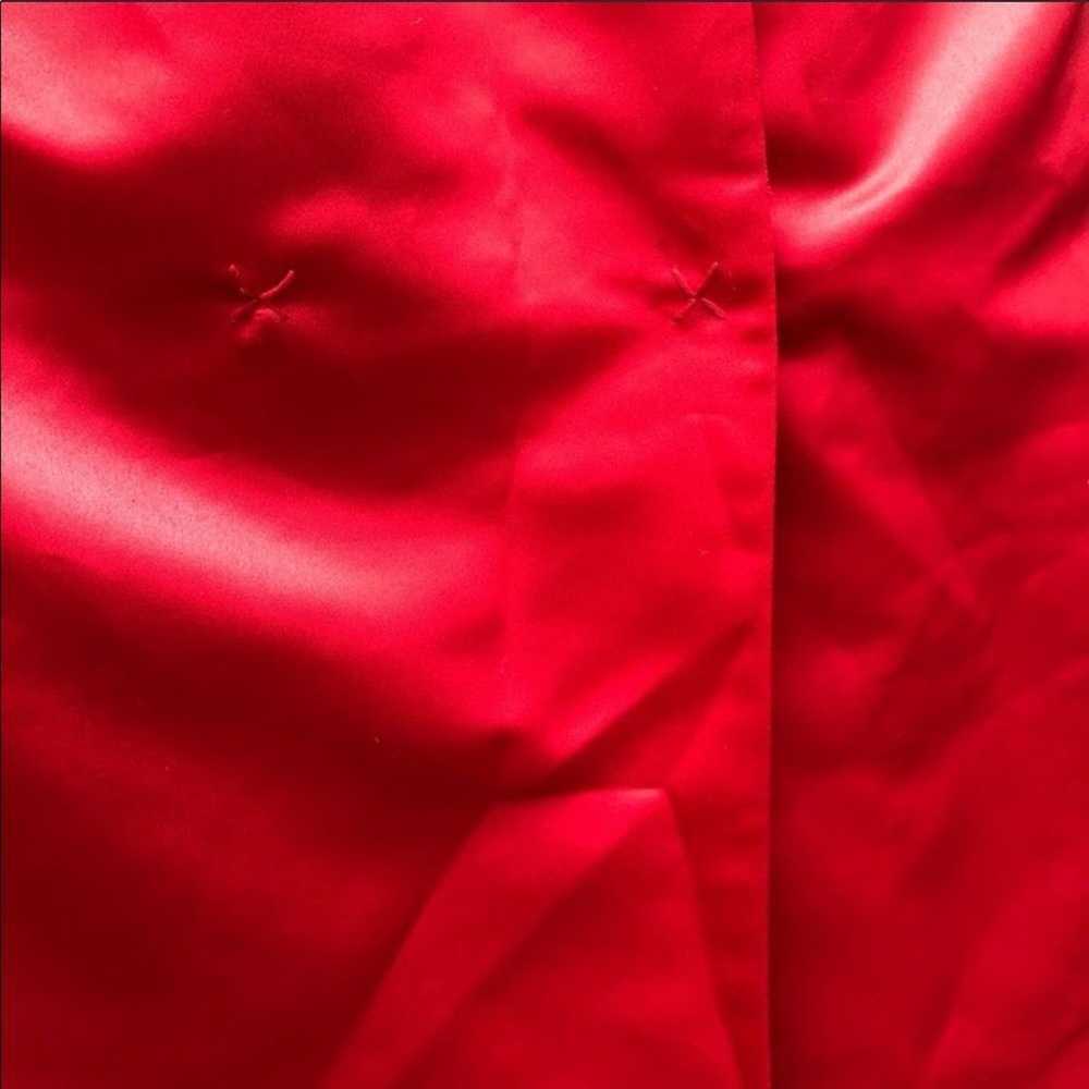 ADOLFO DOMINGUEZ red satin dressy coat - image 7
