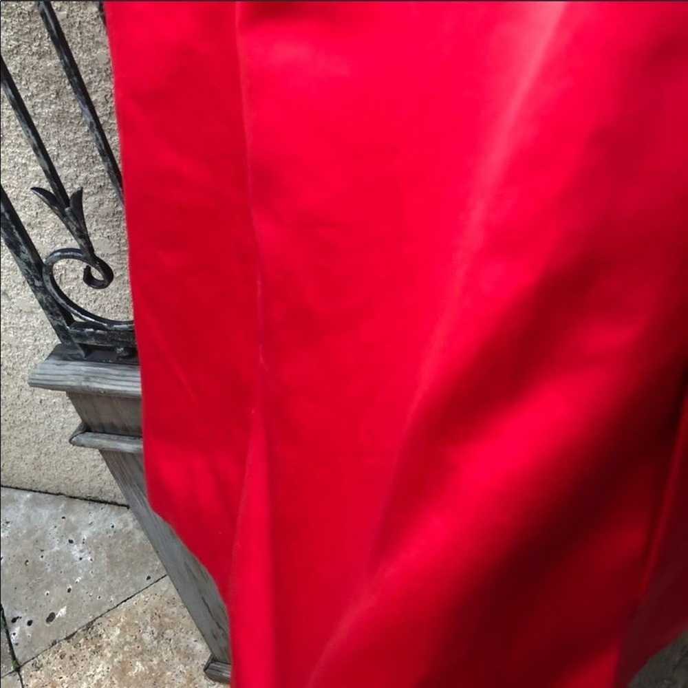 ADOLFO DOMINGUEZ red satin dressy coat - image 8