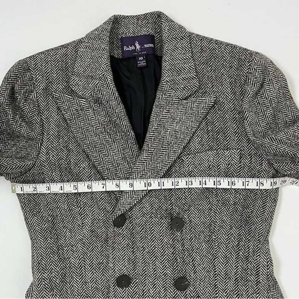 Vtg Ralph Lauren Wool Jacket Herringbone Women’s … - image 10