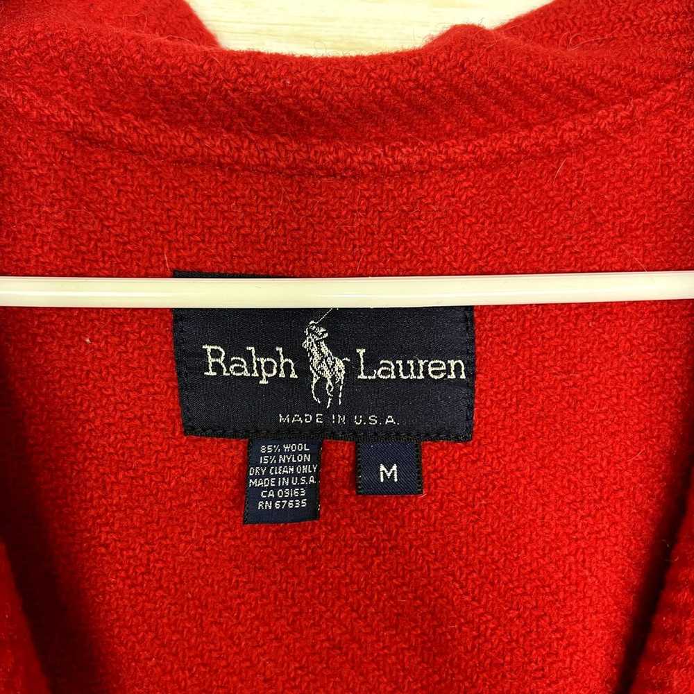 Ralph Lauren Vintage Wool Duffle Coat Red - image 7
