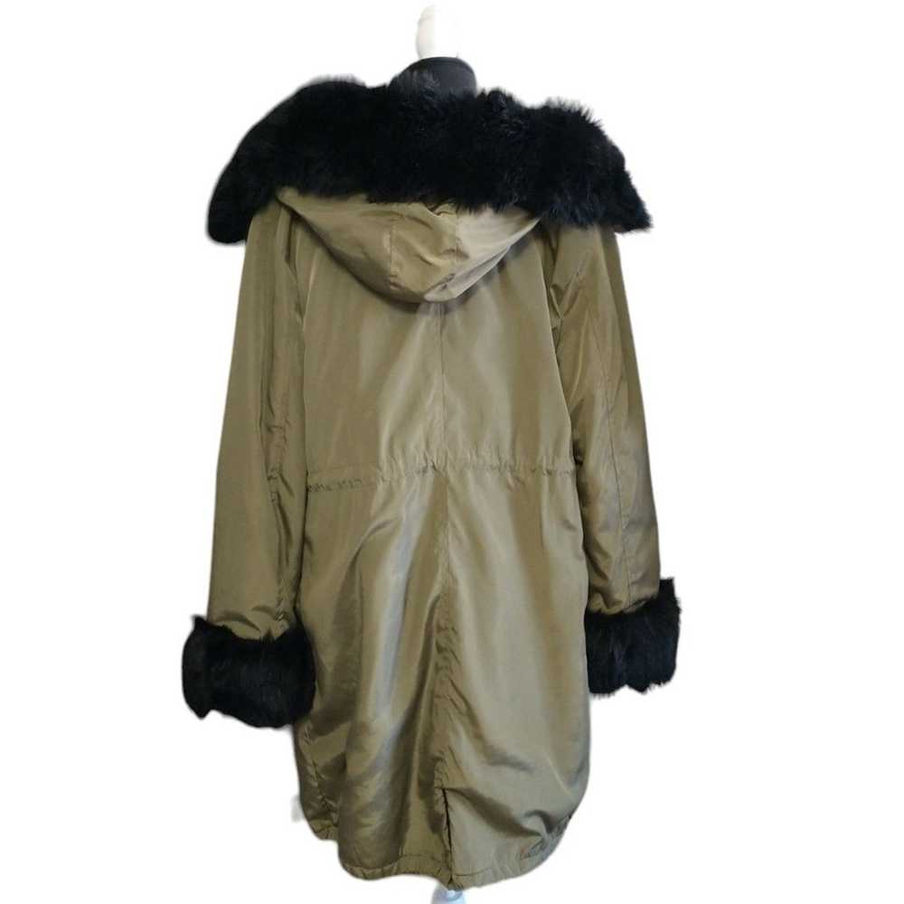 Roiii Winter Coat Luxury Women's Faux Fur Hooded … - image 11
