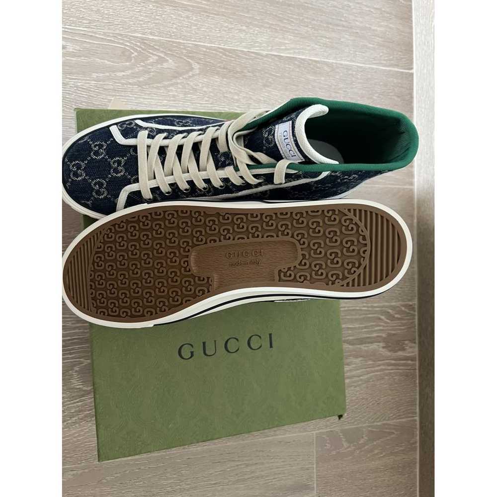 Gucci Tennis 1977 cloth high trainers - image 3