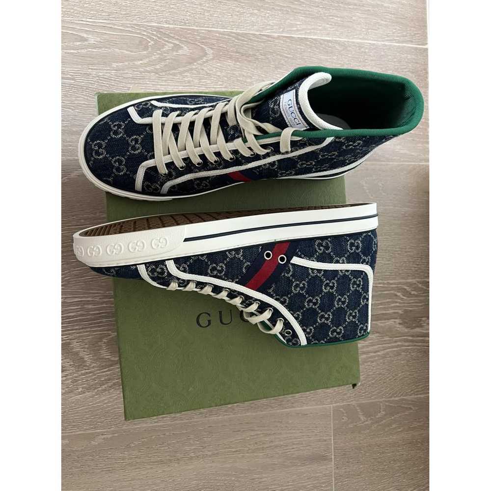 Gucci Tennis 1977 cloth high trainers - image 4