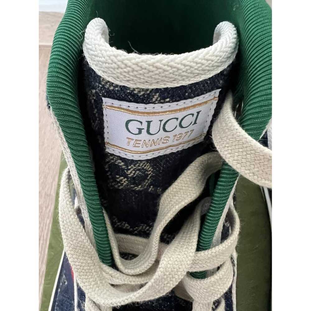 Gucci Tennis 1977 cloth high trainers - image 6